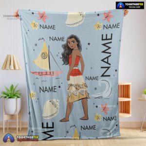 Official Disney Cartoon Moana Maui Blanket Fleece Customized Blanket