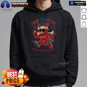 Alternative view of Original Chicago Bulls Snap Crackle Boom Power Of Champions Indepencence Day T-Shirt