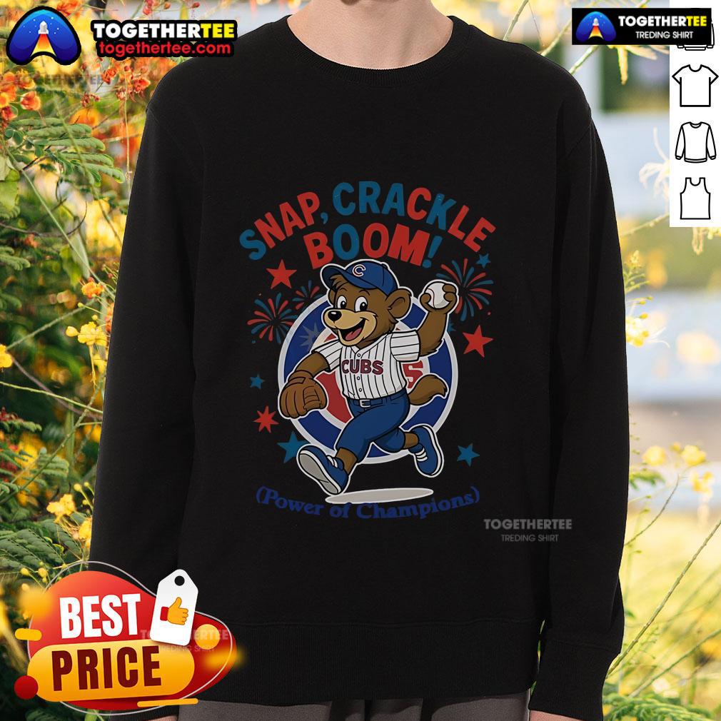 Original Chicago Cubs Snap Crackle Boom Power Of Champions Indepencence Day T-Shirt - Image 5
