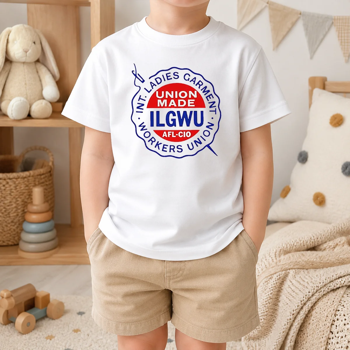 Pretty International Ladies Garment Workers Union ILGWU Union Made Afl Cio Shirt - Image 9
