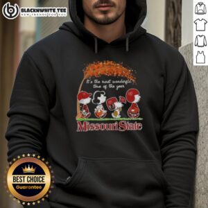 Alternative view of Good Peanuts Snoopy And Friends It's The Most Wonderful Time Of The Year Missouri State T-Shirt