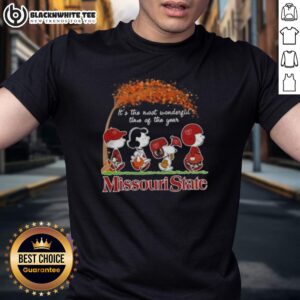 Good Peanuts Snoopy And Friends It's The Most Wonderful Time Of The Year Missouri State T-Shirt