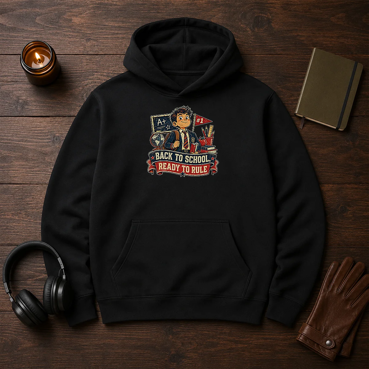 Pretty Back To School Proud Student Retro Distressed Shirt - Image 5