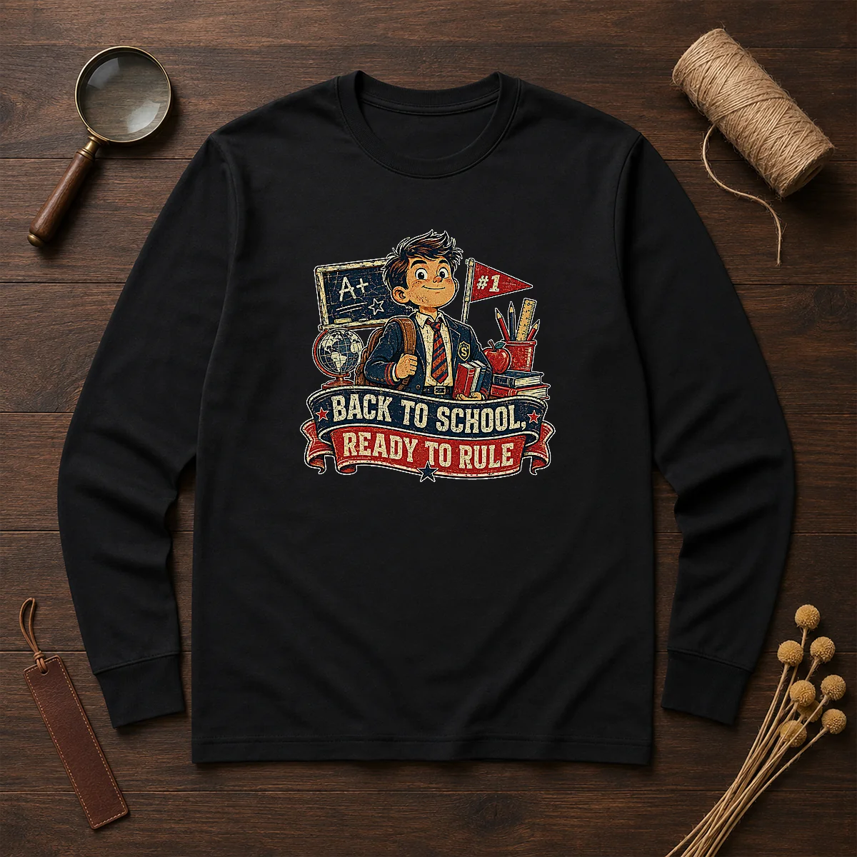 Pretty Back To School Proud Student Retro Distressed Shirt - Image 6
