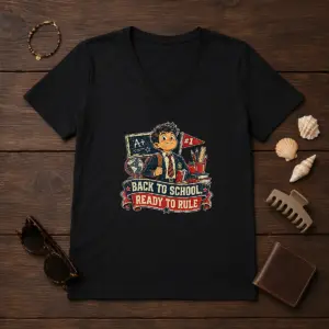 Alternative view of Pretty Back To School Proud Student Retro Distressed Shirt