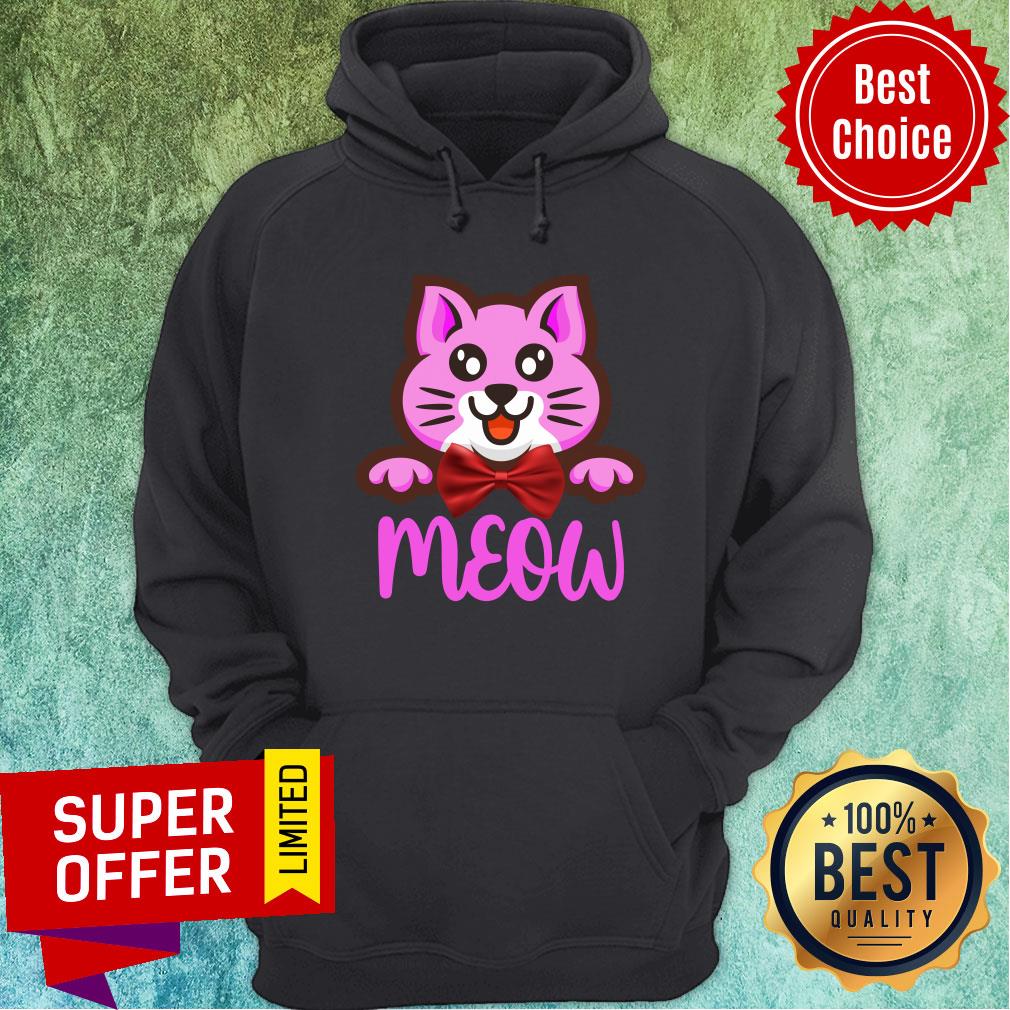 Cute Cat Meow Bow Shirt - Image 2