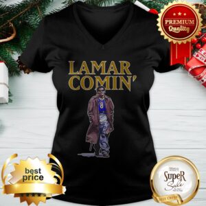 Alternative view of Official Lamar Jackson Lamar Comin’ Shirt