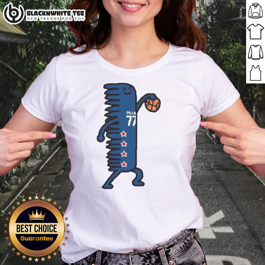 Pretty V.J. Edgecombe #77 Philadelphia 76ers T-Shirt - Image 3