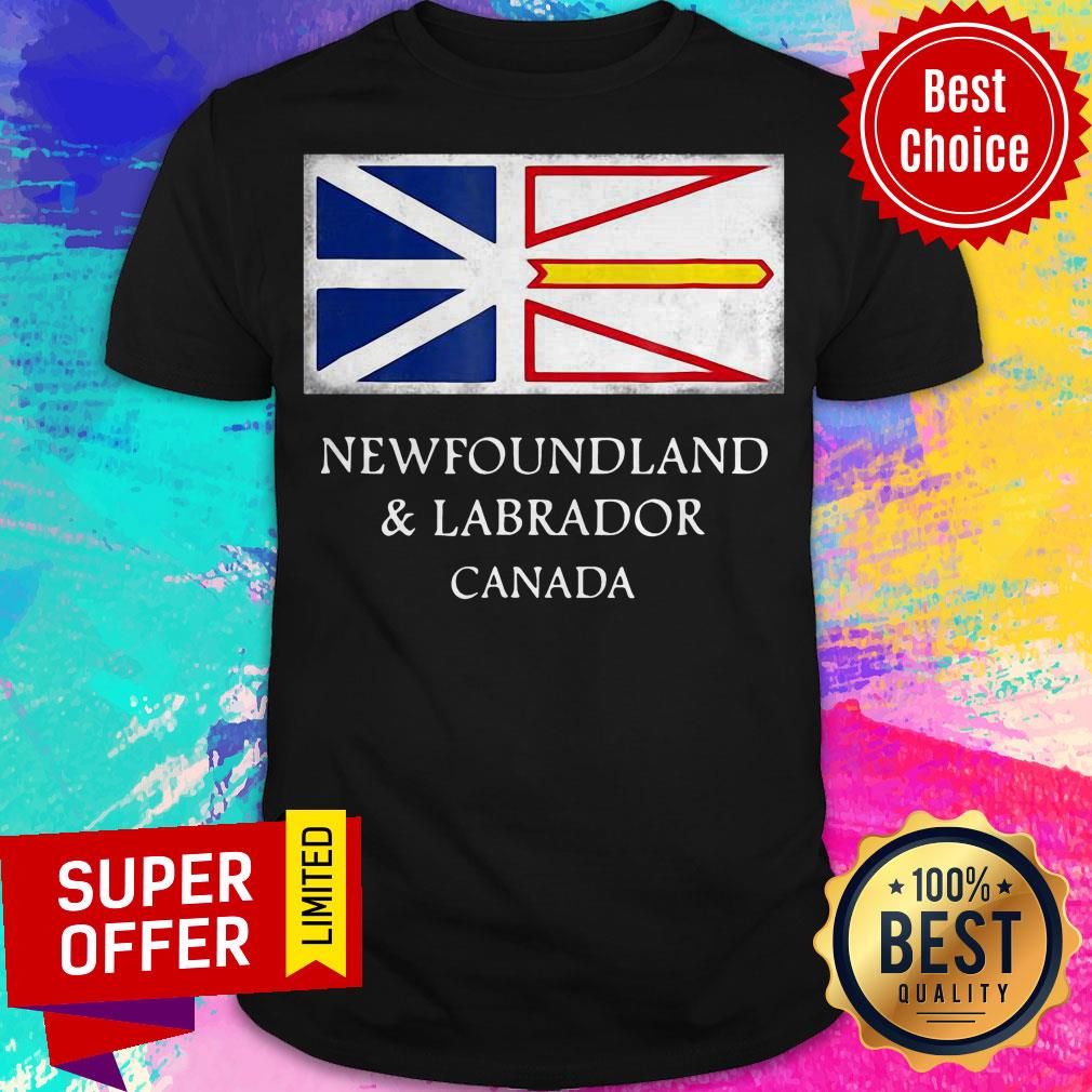 Top Newfoundland And Labrador Canada Flag Shirt