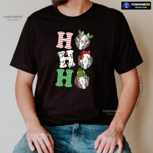 Alternative view of Ho Ho Ho White Horses Merry Christmas T-Shirt