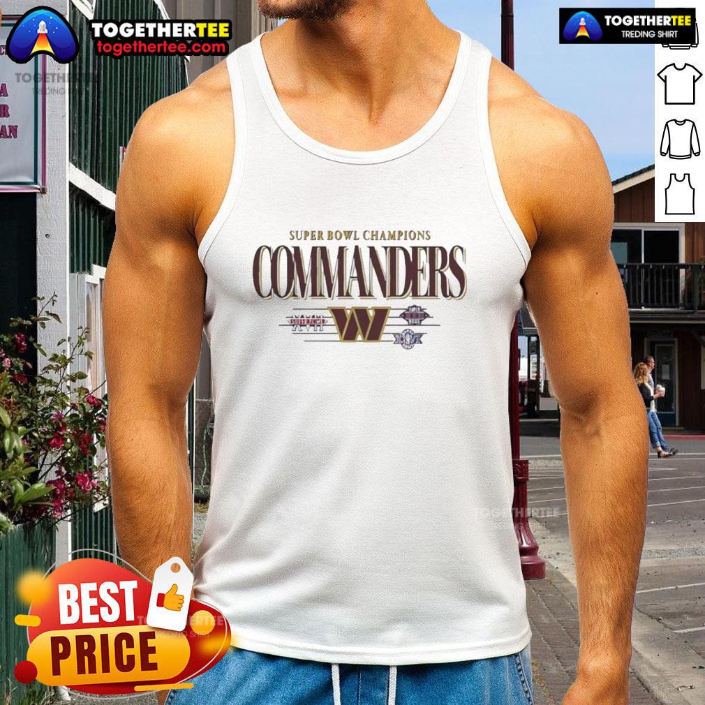 Good Washington Commanders Super Bowl Champions XVII XXII XXVI Vintage T-Shirt - Image 4