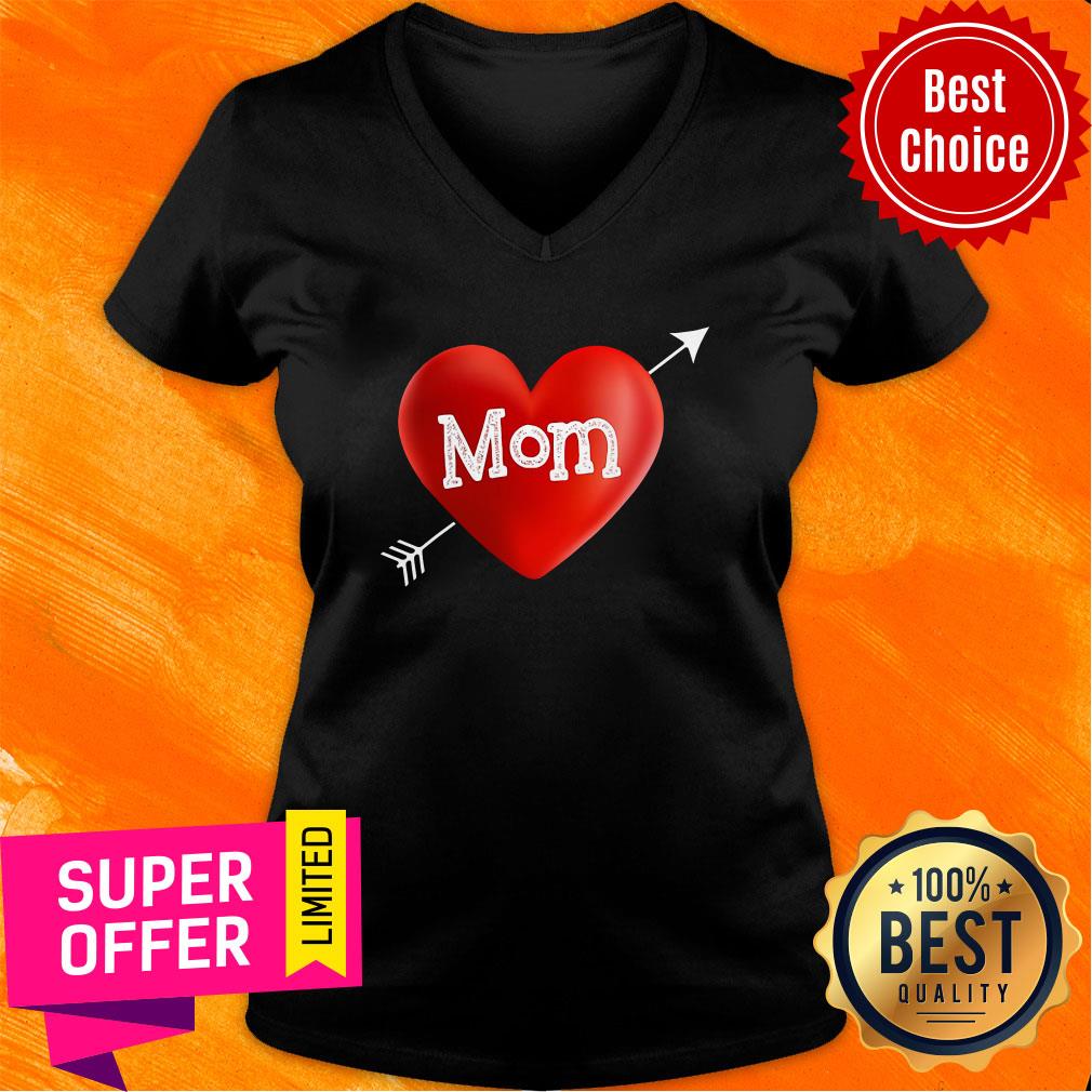 I Love My Mom Is My Valentine Day Heart Mother’s Day Gift Shirt - Image 3