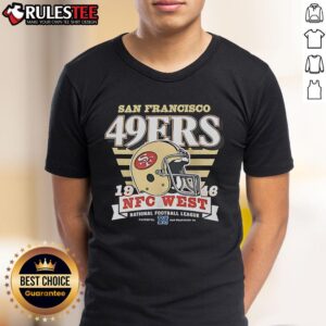 Official San Francisco 49ers NFC West 1946 Helmet T-Shirt