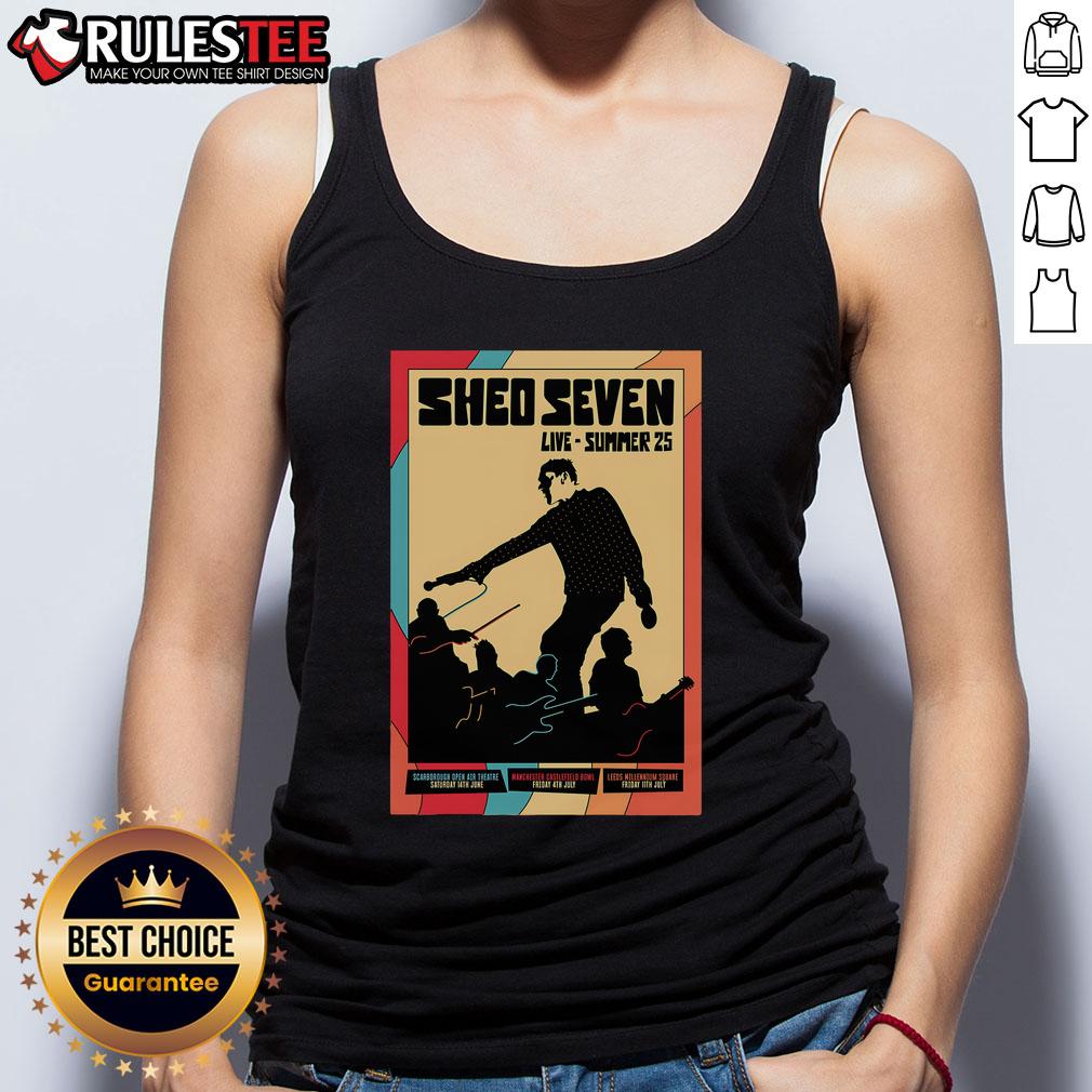 Official Shed Seven Live Summer 25 Poster T-Shirt - Image 4