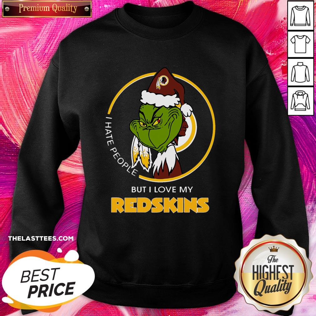 Happy I Hate People But I Love My Redskins Shirt - Image 3