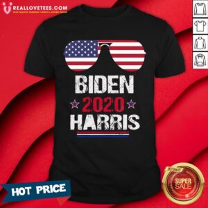 Hot Biden Harris 2020 Aviator Sunglasses American Flag Shirt