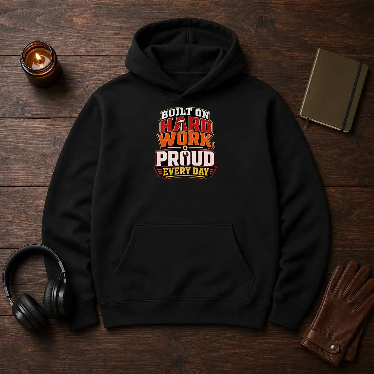 Original Hard Workers Celebrate Labour Day Typography Tee - Image 5