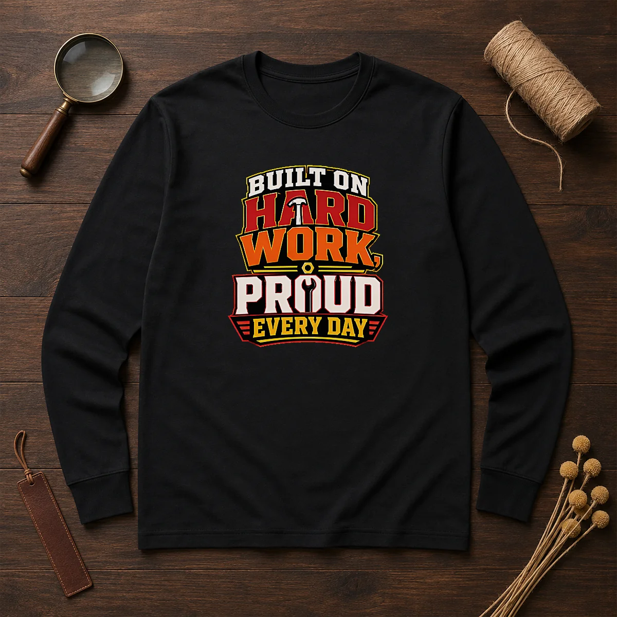 Original Hard Workers Celebrate Labour Day Typography Tee - Image 6