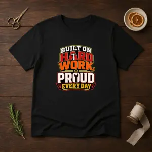 Original Hard Workers Celebrate Labour Day Typography Tee