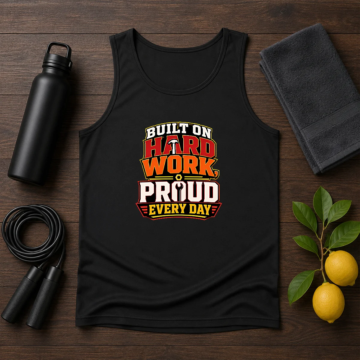 Original Hard Workers Celebrate Labour Day Typography Tee - Image 3