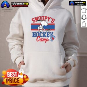 Alternative view of Good Snoopy New York Rangers Snoopy's Hockey Camp Snoopy NHL All Teams T-Shirt
