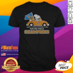 Original Snoopy And Woodstock New York Knicks 2026 NBA Finals Champions Shirt