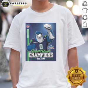 Nice Seahawks Super Bowl Champs Mascot Trophy T-Shirt
