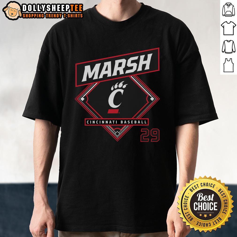 Premium Carson Marsh Cincinnati Bearcats Baseball T-Shirt