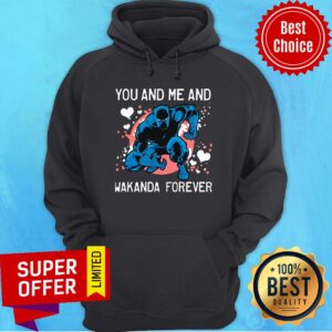 Alternative view of Funny Junior You And Me And Wakanda Forever Black Panther Shirt