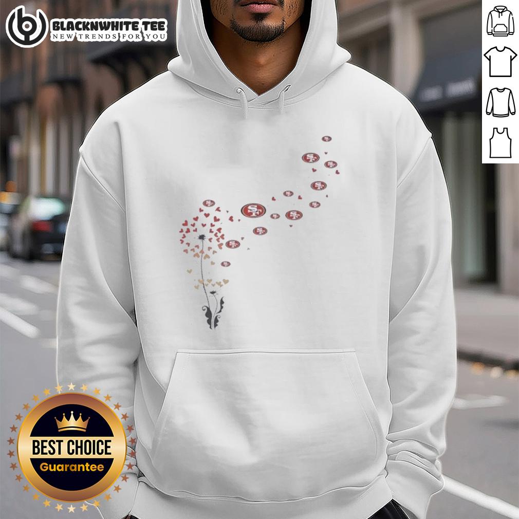 Top Dandelion Flower San Francisco 49ers Football Logo T-Shirt - Image 2