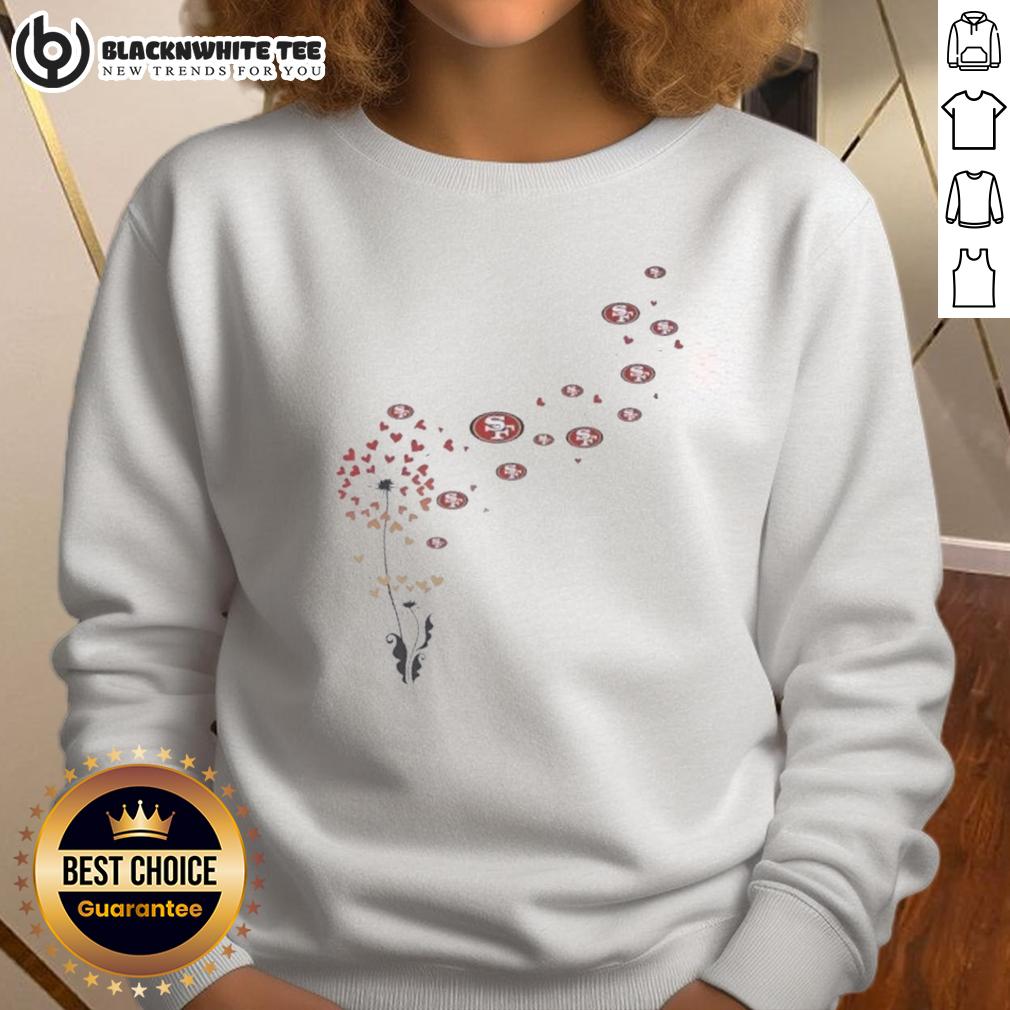 Top Dandelion Flower San Francisco 49ers Football Logo T-Shirt - Image 5