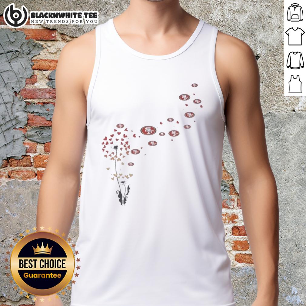Top Dandelion Flower San Francisco 49ers Football Logo T-Shirt - Image 4