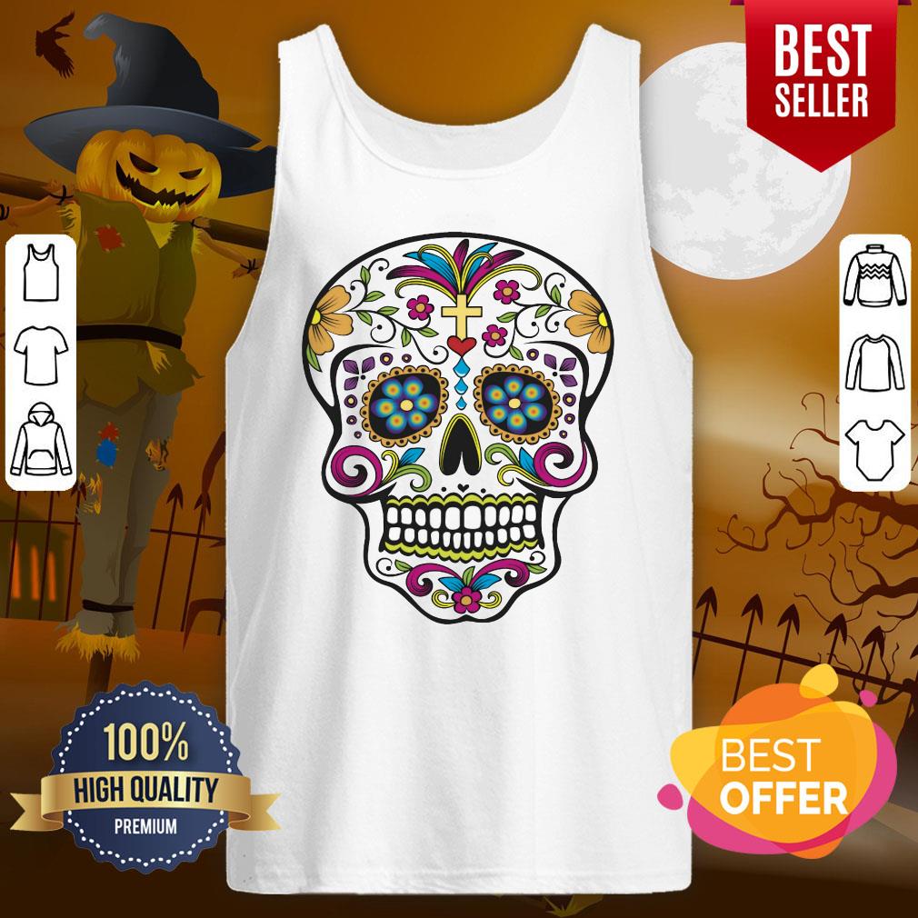 Sugar Skull Dia De Los Muertos Day Of The Dead Shirt - Image 3