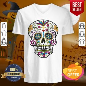 Alternative view of Sugar Skull Dia De Los Muertos Day Of The Dead Shirt