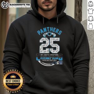 Alternative view of Good 2025 8-9 NFC South Division Champions Carolina Panthers All Signatures T-Shirt