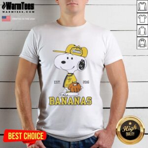 Good Peanuts Snoopy X Savannah Bananas Est 2016 T-Shirt