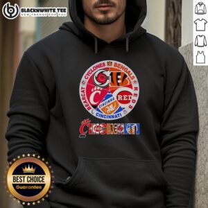 Alternative view of Official Cincinnati Sports Cyclones Bengals Reds Bearcat Logo T-Shirt
