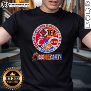 Official Cincinnati Sports Cyclones Bengals Reds Bearcat Logo T-Shirt