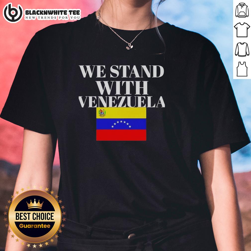 Official We Stand With Venezuela Flag T-Shirt - Image 3