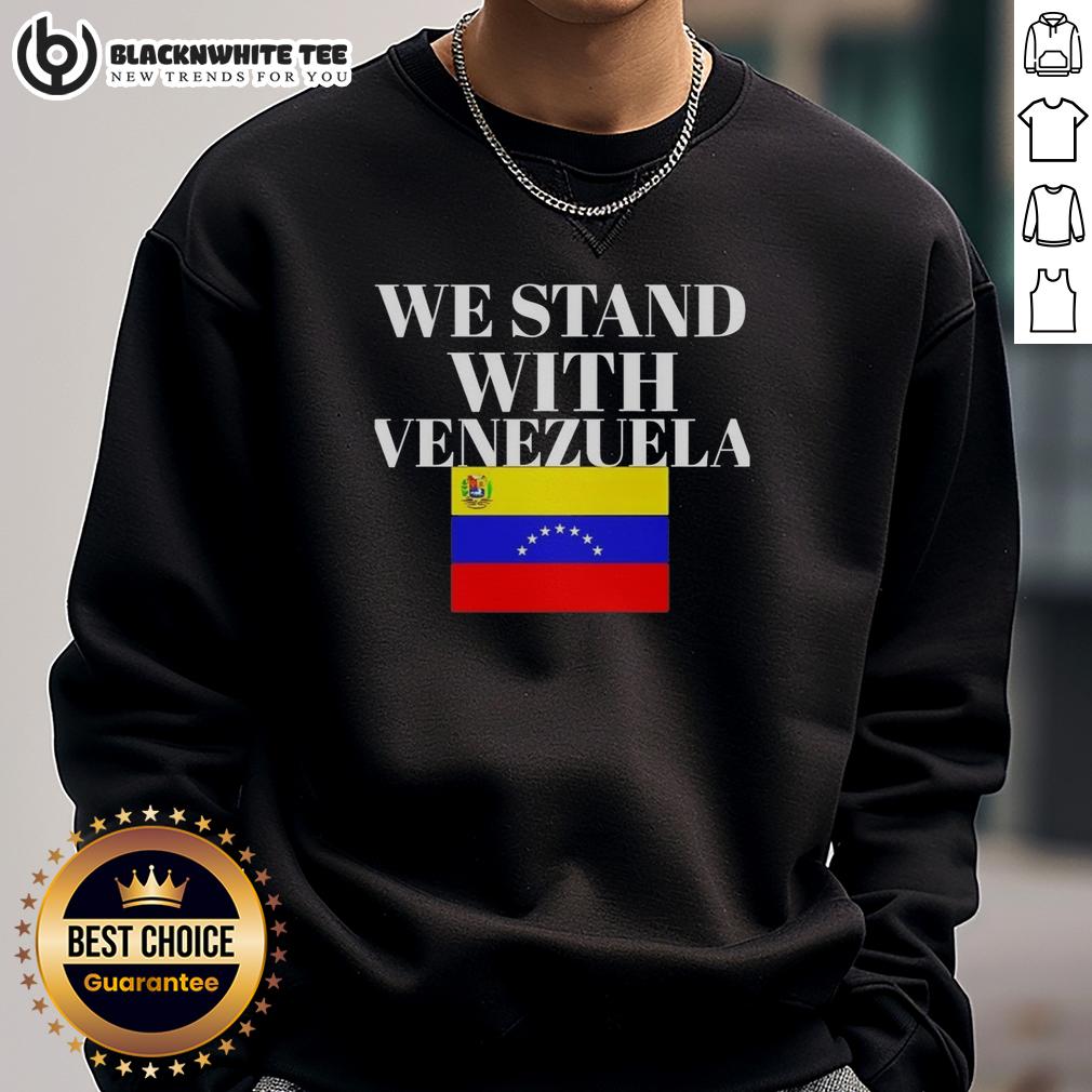Official We Stand With Venezuela Flag T-Shirt - Image 5