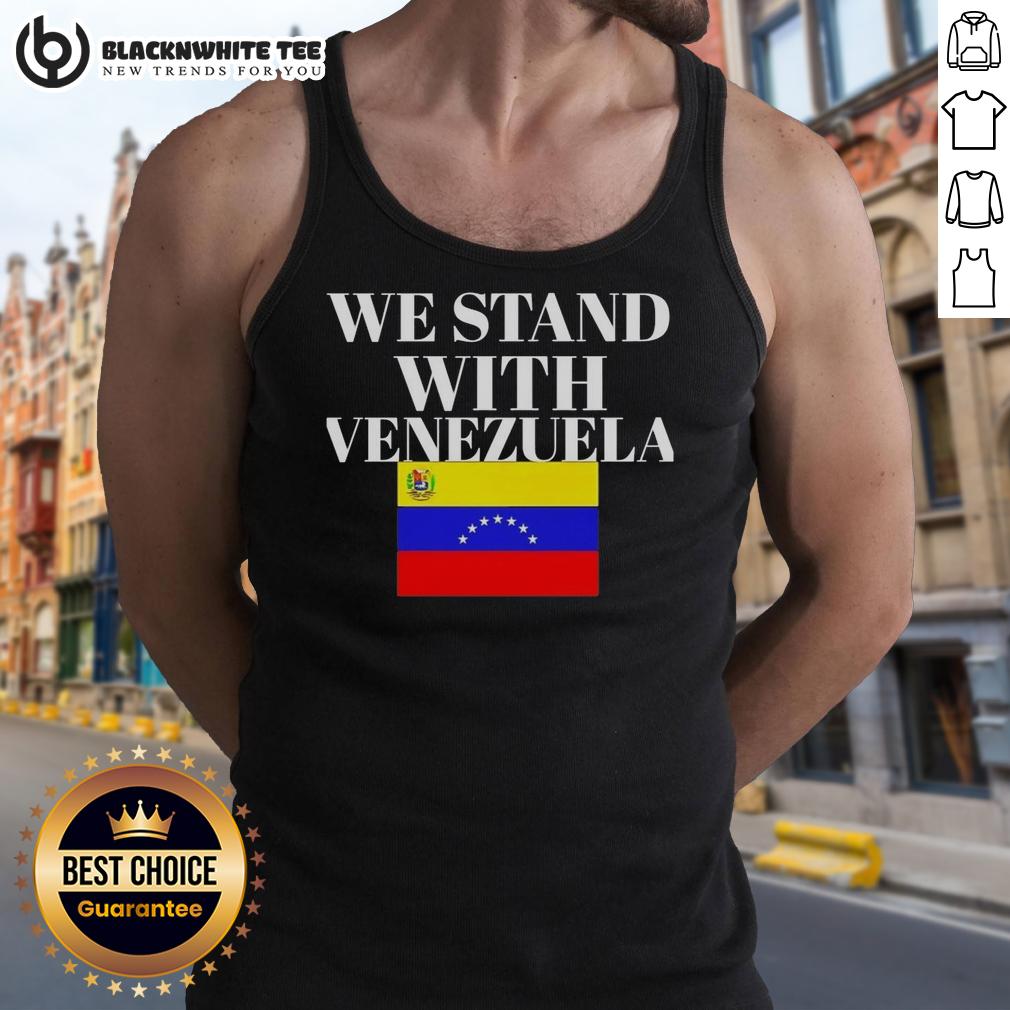 Official We Stand With Venezuela Flag T-Shirt - Image 4