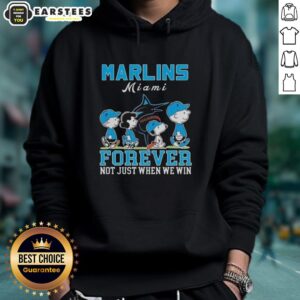 Alternative view of Awesome Snoopy And Charlie Brown Miami Marlins Baseball Forever Not Just When We Win T-Shirt