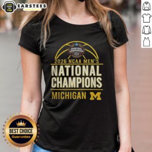 Alternative view of Official 2026 NCAA Men's Basketball National Champions Michigan Wolverines T-Shirt
