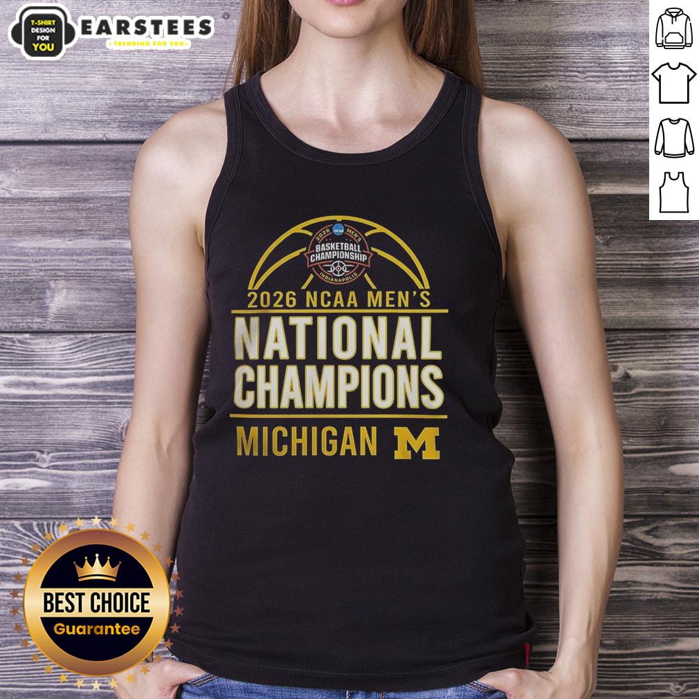 Official 2026 NCAA Men's Basketball National Champions Michigan Wolverines T-Shirt - Image 3