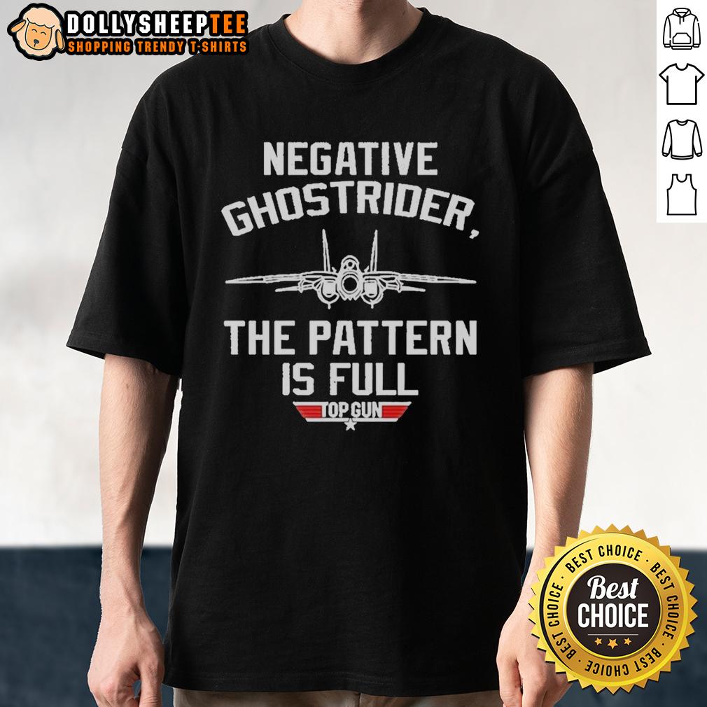 Premium Negative Ghostrider The Pattern Is Full Top Gun T-Shirt