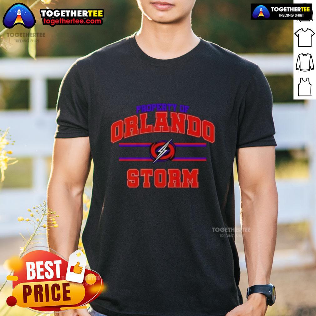 Top Property Of Orlando Storm UFL Logo T-Shirt