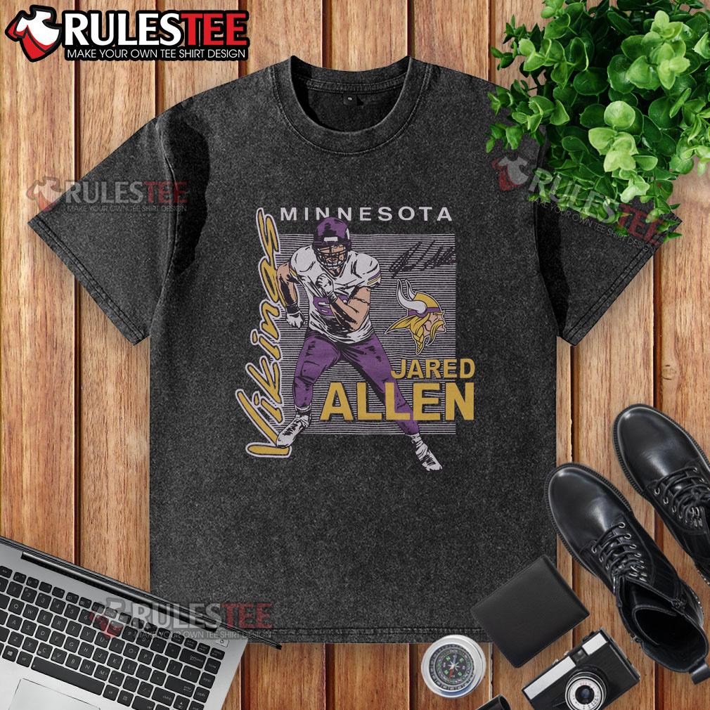 Official Vikings Jared Allen Signature T-Shirt - Image 6