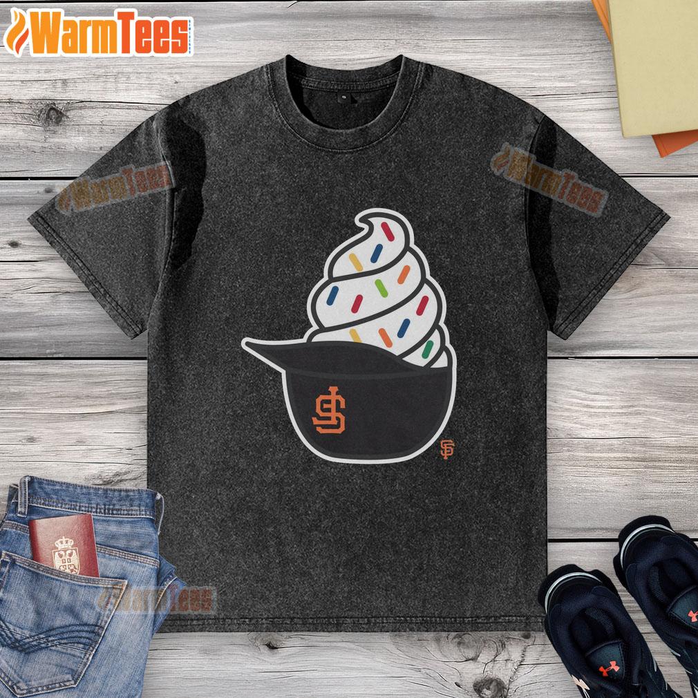 Nice San Francisco Giants Ice Cream T-Shirt - Image 6