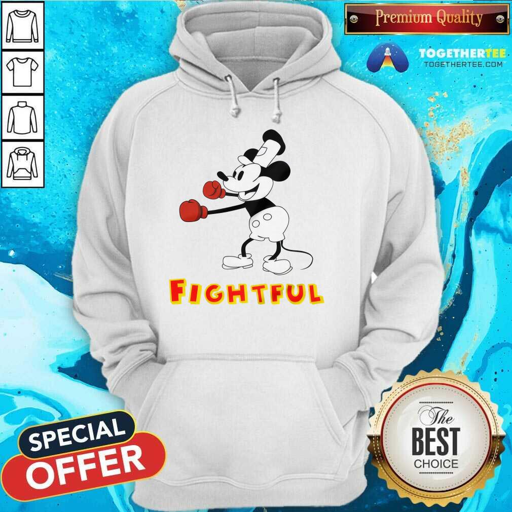 Steamboat Willie Mickey Boxing Fightful T-shirt - Image 2