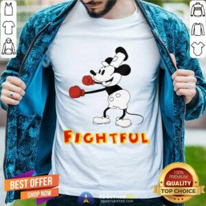 Steamboat Willie Mickey Boxing Fightful T-shirt